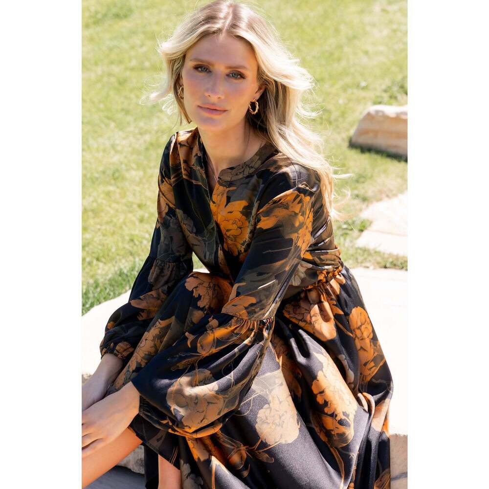 Baltic Born Helen Maxi Dress | Black + Gold Size SS - Picture 5 of 5